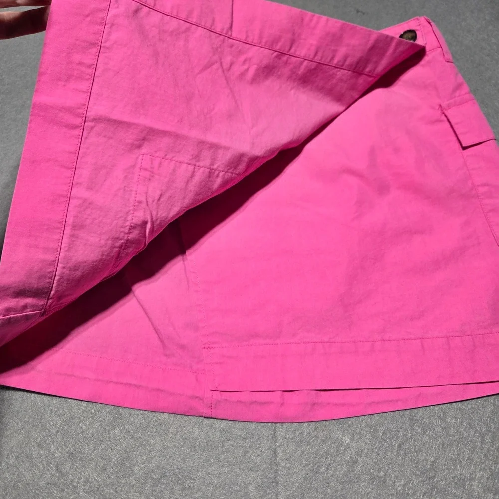 Future Collective‎ Gabriella Karefa-Johnson Pink Cargo Wrap Skort Womens 2 Mini